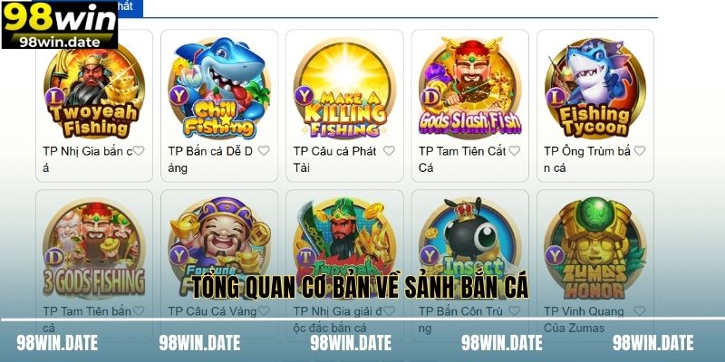 Tổng quan cơ bản về sảnh bắn cá