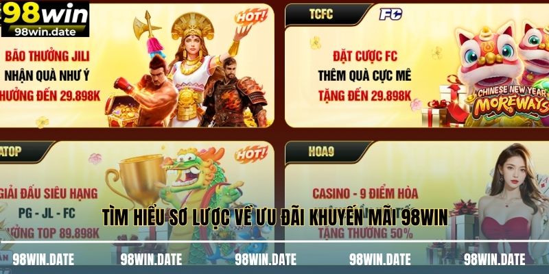 Tìm hiểu sơ lược về ưu đãi khuyến mãi 98WIN Tìm hiểu sơ lược về ưu đãi khuyến mãi 98WIN