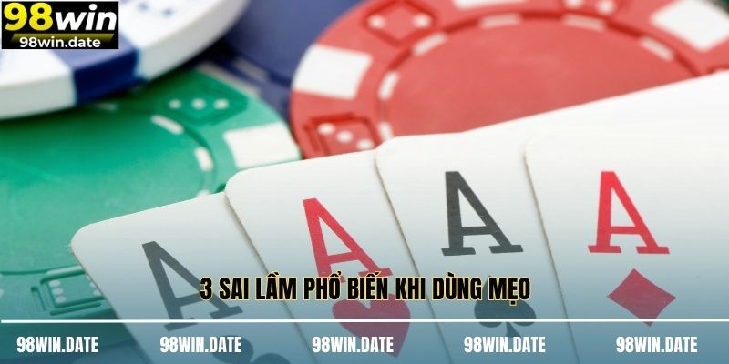 3 sai lầm phổ biến khi dùng mẹo